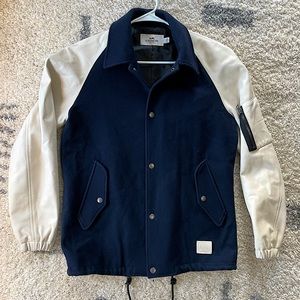 Coach Leather and Wool Varsity Jacket. Size medium. Great Condition.